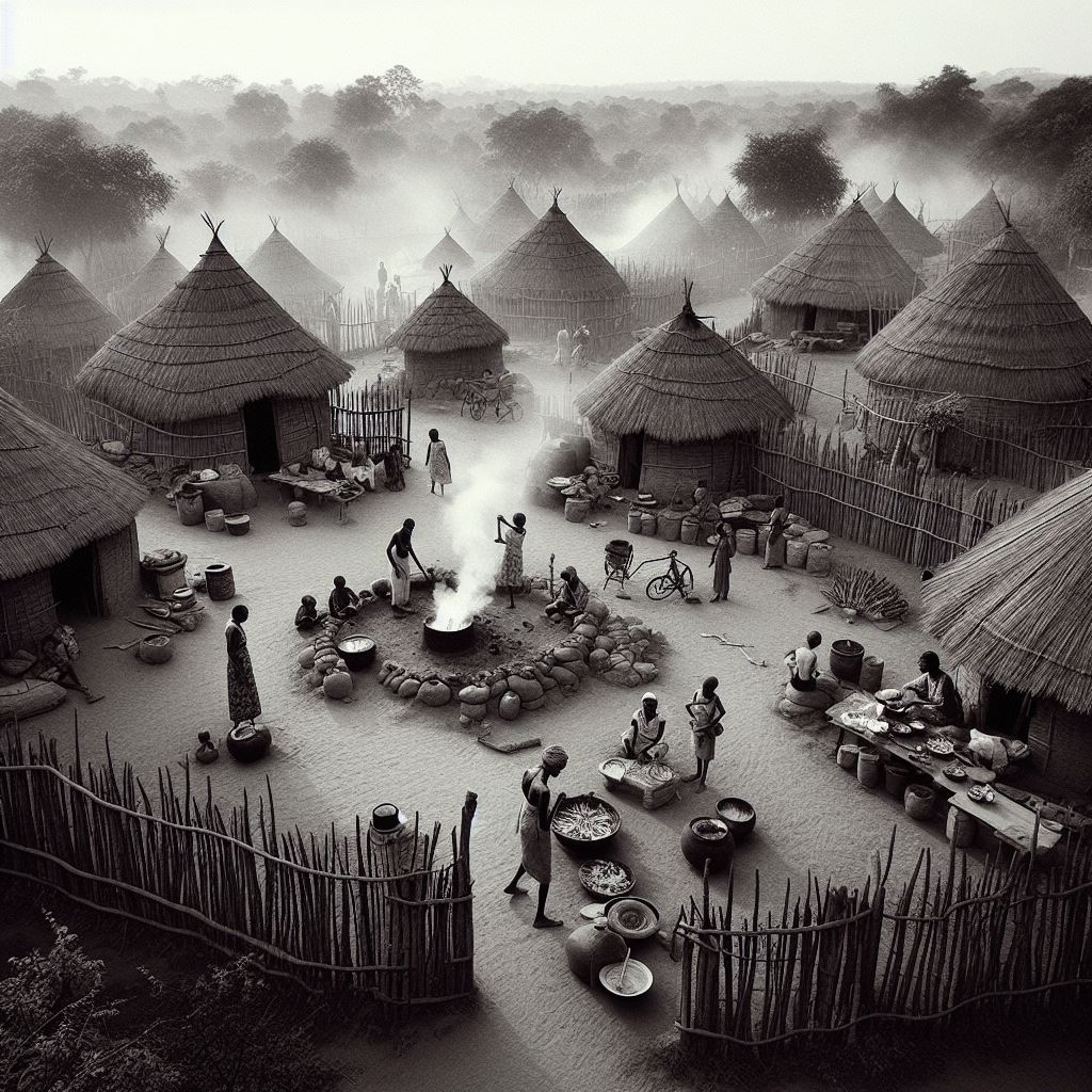 Traditional African Outdoor Cooking Areas
