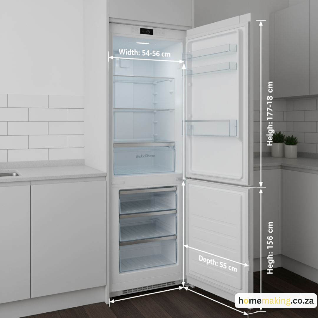 integrated fridge freezer 60 40