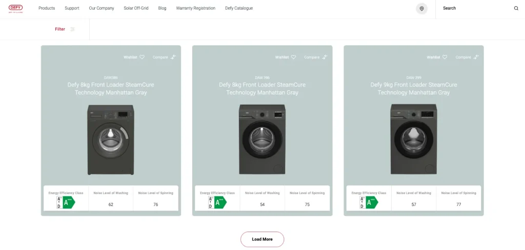 Defy Washing Machines